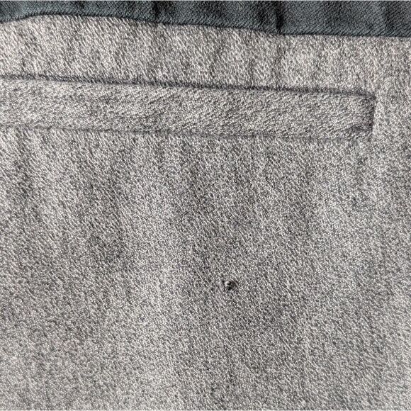 Vintage Mossimo Grey Black Mid Rise Stretch Cropped Tuxedo Trousers Size 12 - Picture 12 of 12